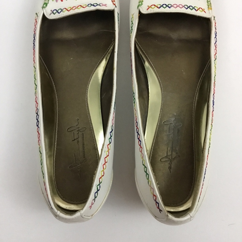 Soft Style Hush Puppies Embroidered Stitched Flats - Picture 5 of 8